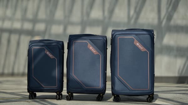 Medium mjuk resväska M 23' SOLIER SOFTFLEX 2240 svart-grön