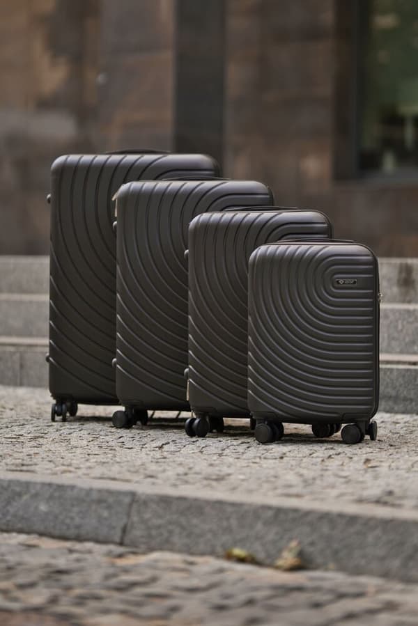 Stor ABS reisekoffert SOLIER AVENTOR STL1064 DARK GREY 28" XL