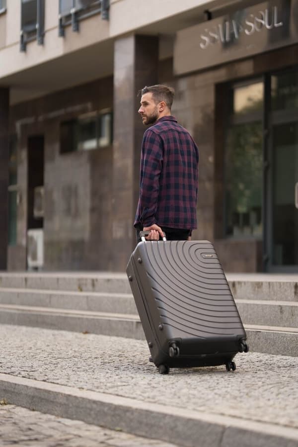 Stor ABS reisekoffert SOLIER AVENTOR STL1064 DARK GREY 28" XL