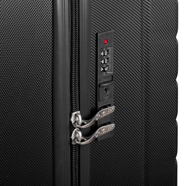 Medium resväska ABS SOLIER AVENTOR STL1064 SVART 24" M
