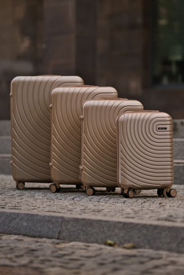 Medium ABS reisekoffert SOLIER AVENTOR STL1064 GOLD 24" M