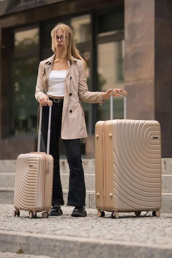 Medium ABS reisekoffert SOLIER AVENTOR STL1064 GOLD 24" M