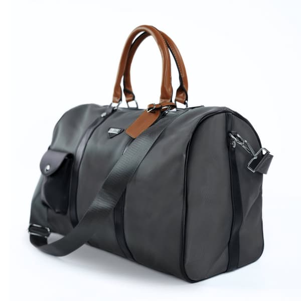 Solier FB49 Barrley Large Nylon Weekend Travel Bag Grå
