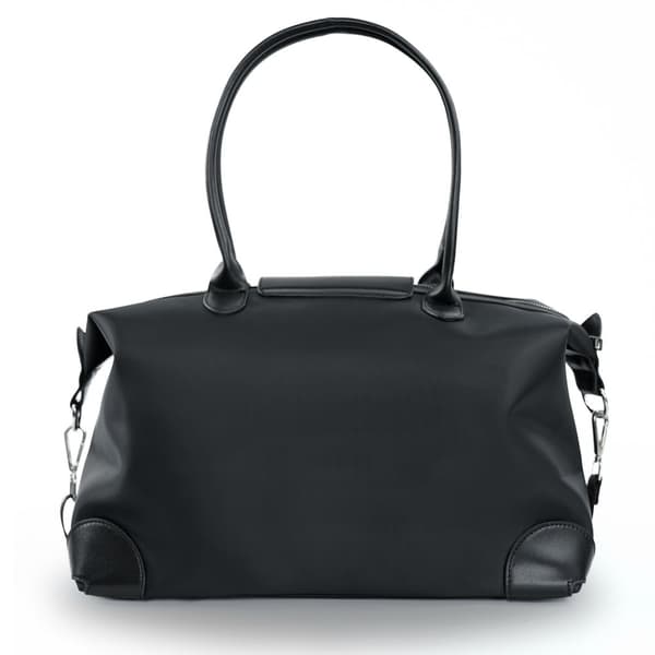 Nylon Dame Shopper Bag Solier FB48 Lesia Sort