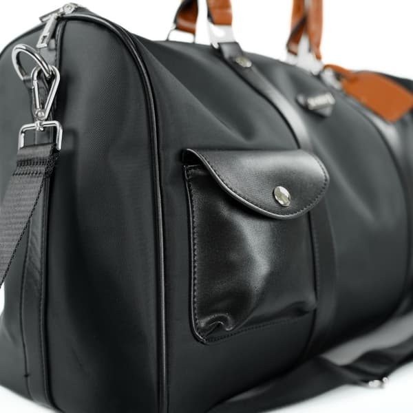 Solier FB49 Barrley Large Nylon Weekend Resväska Svart