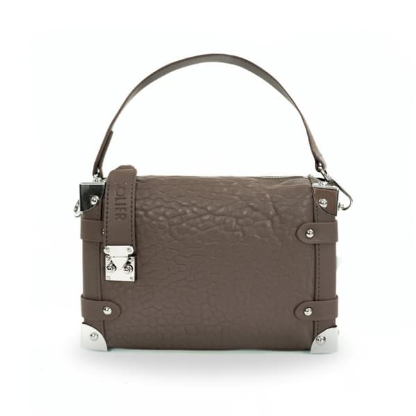 Liten skulderveske for kvinner i skinn Solier FL43 Nessa cappucino