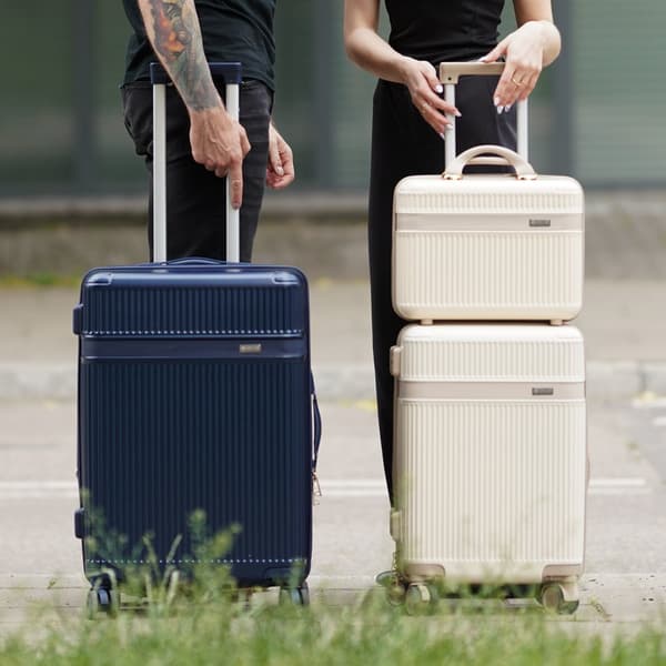 Nokiro 14' ABS Small Travel Case - Mörkbeige