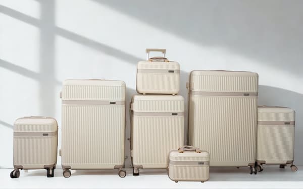 Nokiro 14' ABS Small Travel Case - Mörkbeige