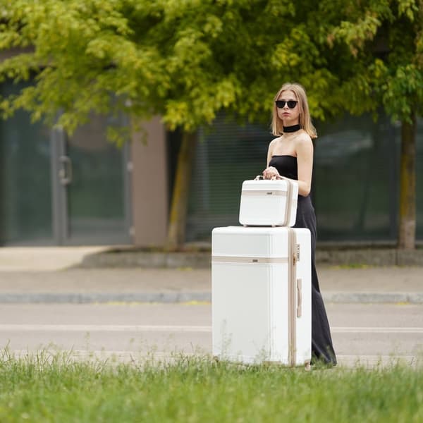 Nokiro 12' ABS Small Travel Case - Cream