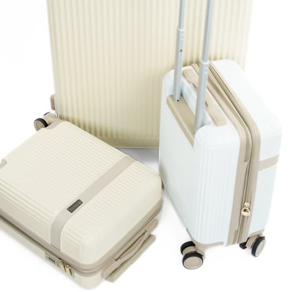 Liten hytte reisekoffert Solier Nokiro 16' XS - mørk beige