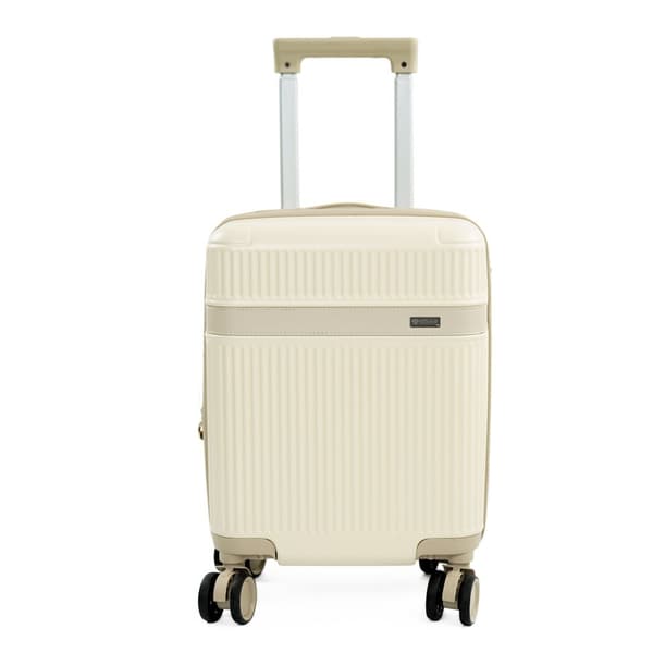 Liten hytte reisekoffert Solier Nokiro 16' XS - mørk beige