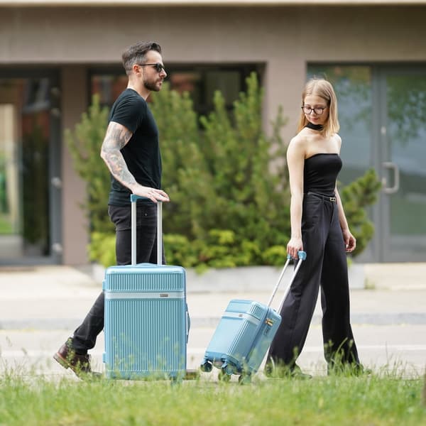 Medium Hard reisekoffert Solier Nokiro 24' M - Blå