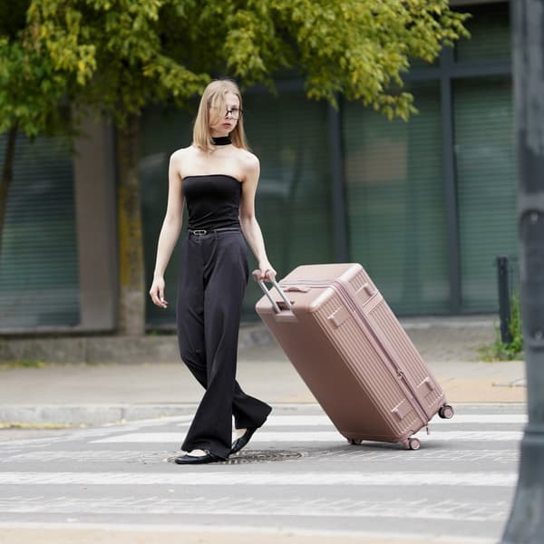 Solier Nokiro 28' XL Stor hard reisekoffert - Rose Gold