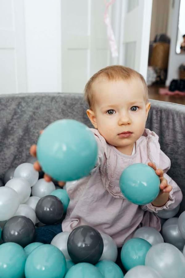 Set med 200 bollar för en torr pool, mint
