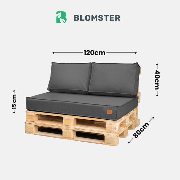 Sett for møbler fra europaller 120x40x15 beige