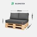 Miniatyrbilde 4 av 7: Sett for møbler fra europaller 120x40x15 beige