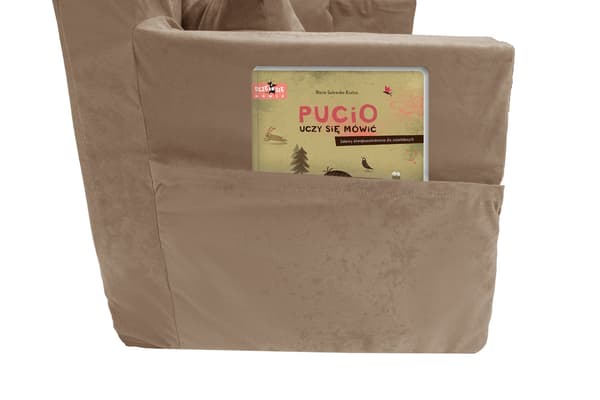 Sammenleggbar personlig barneskumsofa beige