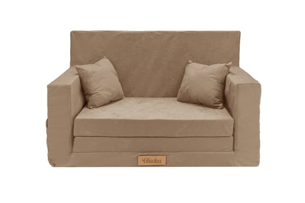 Sammenleggbar personlig barneskumsofa beige