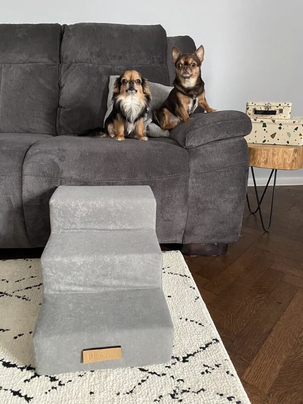 Hunde/katttrapp 4 trinn - grå