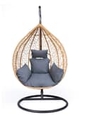 Miniatyrbilde 8 av 9: Cocoon Hanging Swing Pute - Mørkegrå