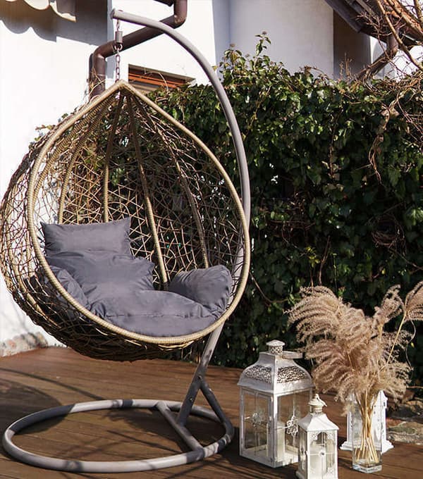 Cocoon Hanging Swing Pute - Mørkegrå