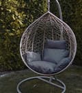 Miniatyrbilde 1 av 9: Cocoon Hanging Swing Pute - Mørkegrå