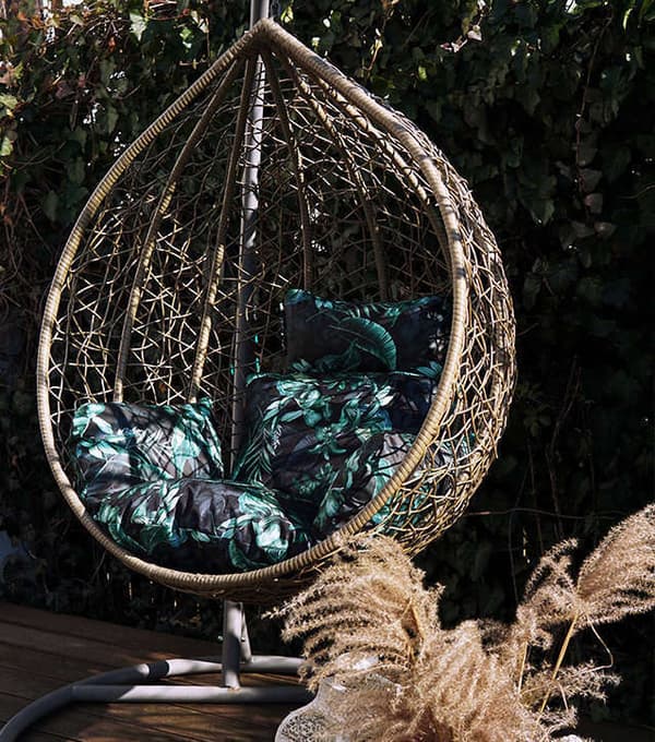 Cocoon Hanging Swing Cushion - Gröna blad