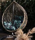 Miniatyrbild 4 av 10: Cocoon Hanging Swing Cushion - Gröna blad