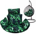 Miniatyrbild 9 av 10: Cocoon Hanging Swing Cushion - Gröna blad