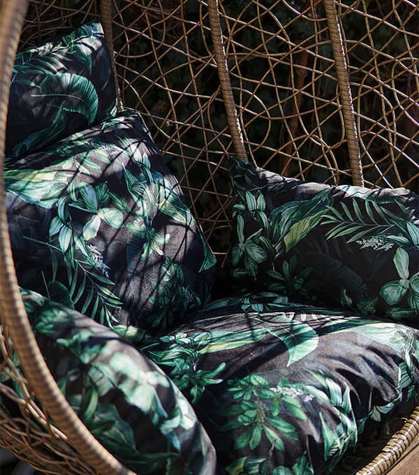 Cocoon Hanging Swing Cushion - Gröna blad