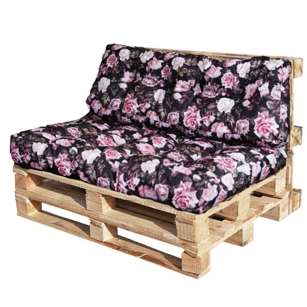 QUILTAD TRÄDGÅRDSKYDDAR för europallar 120x80 + 120x40 rosor
