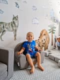 Miniatyrbilde 3 av 8: Personlig barnesete med grå ører