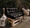Miniatyrbilde 2 av 4: VATTERTE HAGEPUTER for europaller 120x80 + 120x40 svart