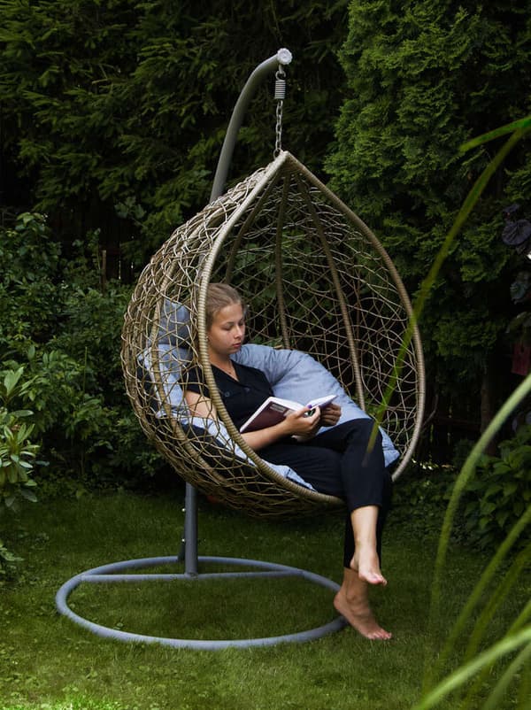 Cocoon kudde hängstol PREMIUM - ljusgrå