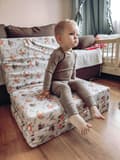 Miniatyrbillede 4 af 9: Sammenfoldelig børnemadras med betræk 120x60 til rejseseng - bamser