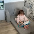 Miniatyrbilde 3 av 8: Sammenleggbar personlig barneskumsofa - grå lam
