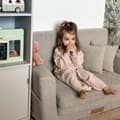 Miniatyrbilde 2 av 8: Sammenleggbar personlig barneskumsofa - grå lam