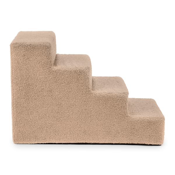 Hunde/katttrapp 4 trinn - LAMM mørk beige