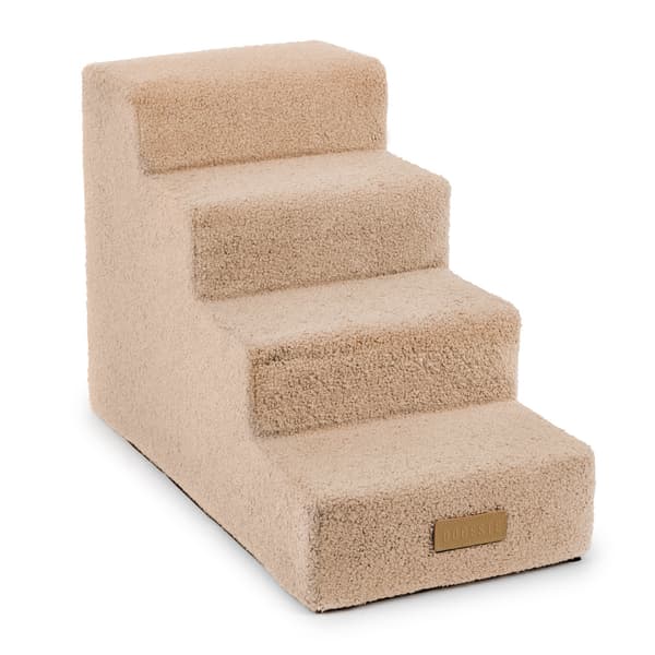 Hunde/katttrapp 4 trinn - LAMM mørk beige