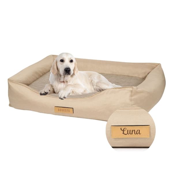 Personlig ortopædisk hundeseng Dogeste XXL beige