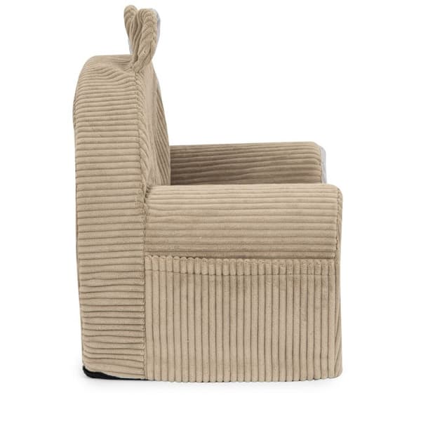 Personlig barnesete - beige kordfløyel