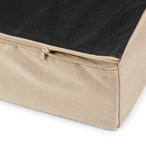 Set: Sitt- och trädgårdsdynor för möbler gjorda av europallar 120x80x15 ljusbeige + manchester