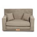 Miniatyrbilde 1 av 9: Sammenleggbar personlig barneskumsofa - beige kordfløyel