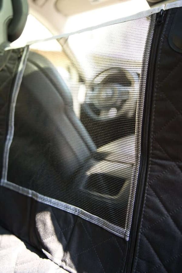 Universal hundeholder - betræk til bagsiden af autostolen - sort