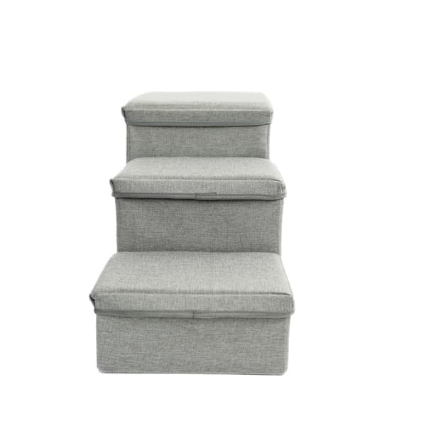 Koiran tai kissan portaat kennel-taitettavalla setillä GREY