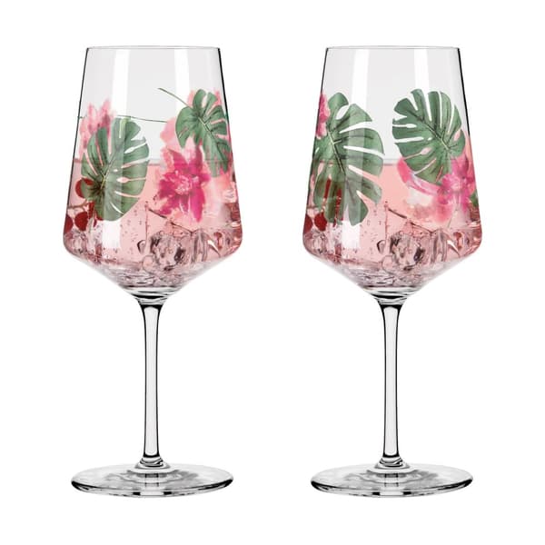 Sommersonett Viinilasi 2-p Monstera