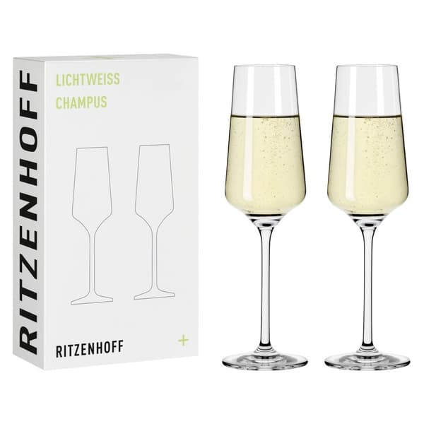 Lichtweiss Champagneglass 2-p