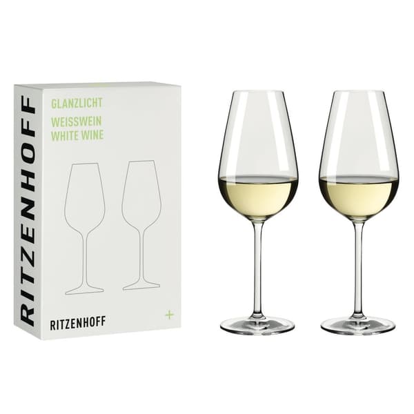 Glanzlicht Vitvinsglas 2-p