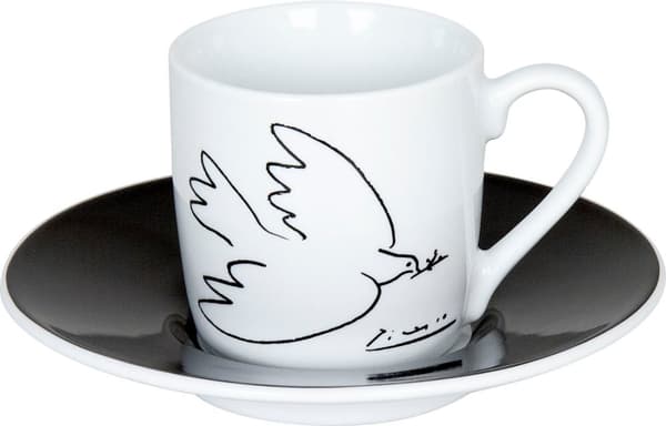 Picasso Espresso kuppi lautasella