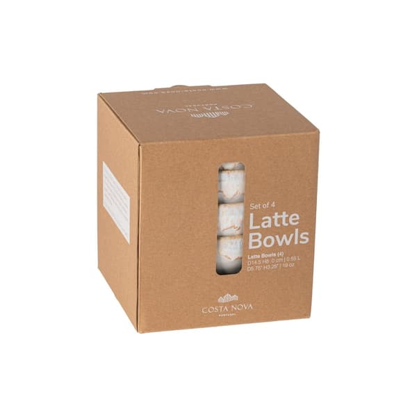 Latte kulho 4-p Valkoinen